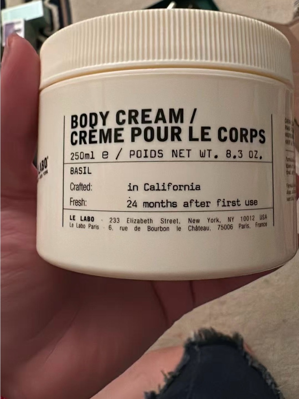 Le Labo Basil Body Cream - Off-White